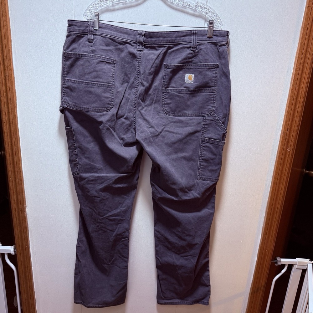 Carhartt Cargo Carpenter Pants Womens Size 18 Regular Loose Fit Gray Workwear - Picture 5 of 7
